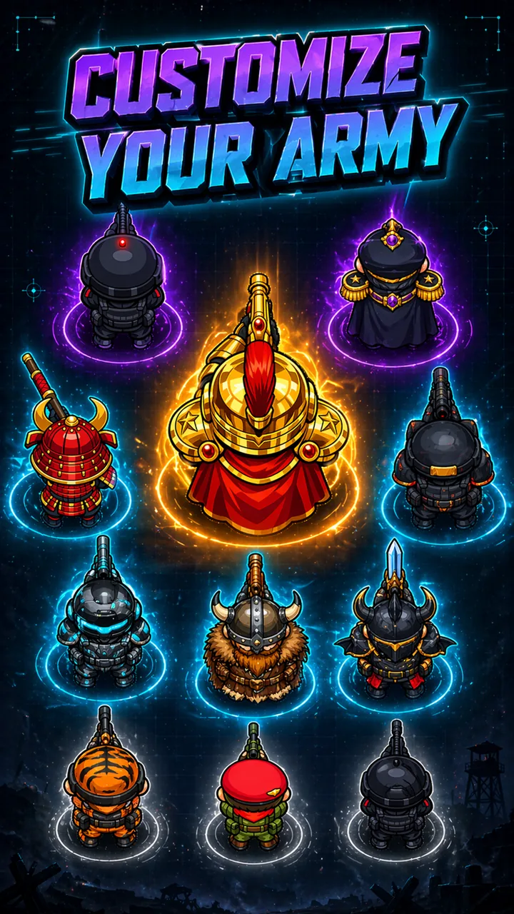 Army skin collection screenshot in Gate Militia
